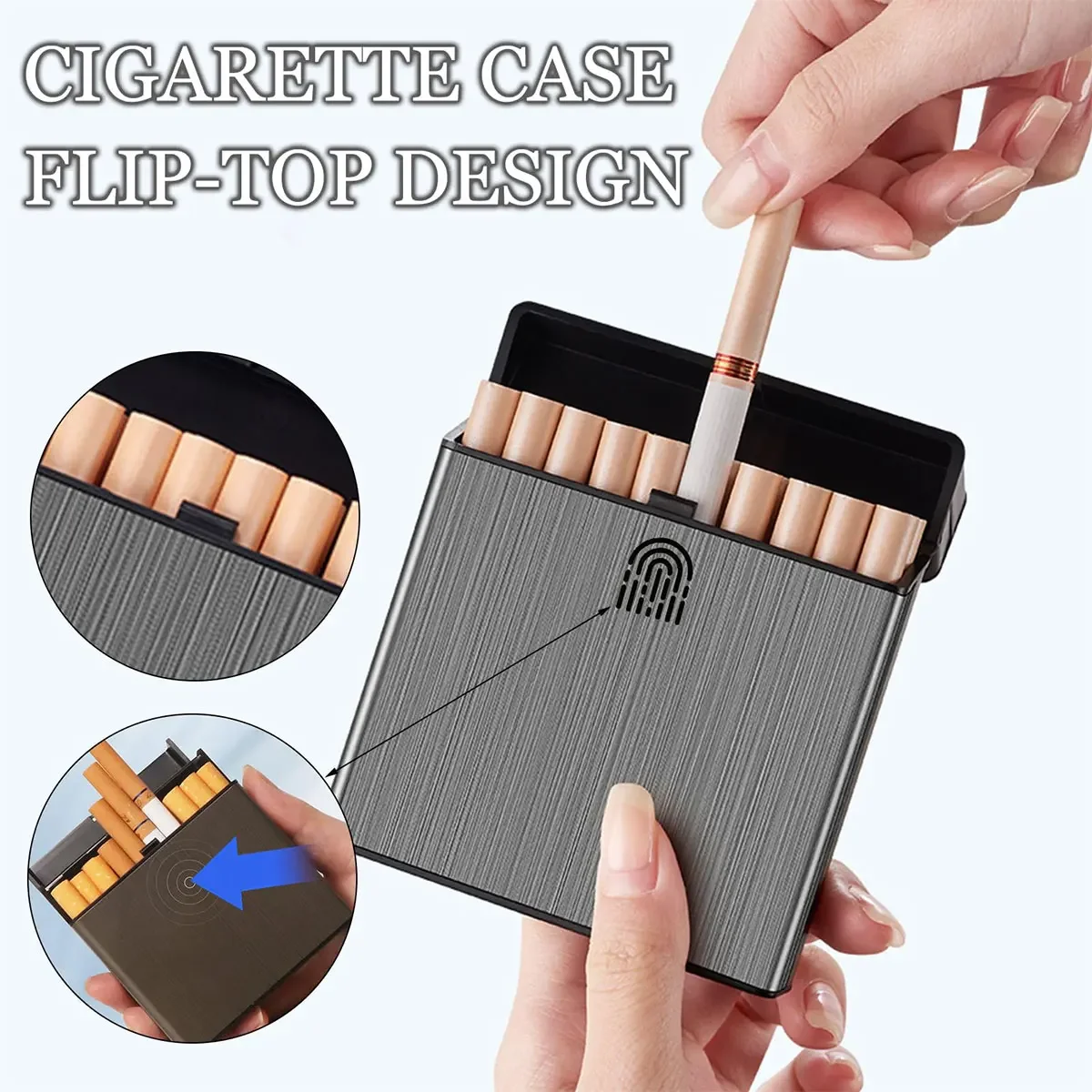Smoking & Vaping Accessories - Kotak Rokok Berkapasitas Besar dengan Penutup